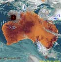 electromagnetic wave patterns were seen over Australia on Jan 22,