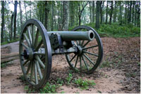 Solitary canon at Kennesaw Mountain’s National Battlefield Park 