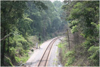 A train track at Kennesaw Mountain